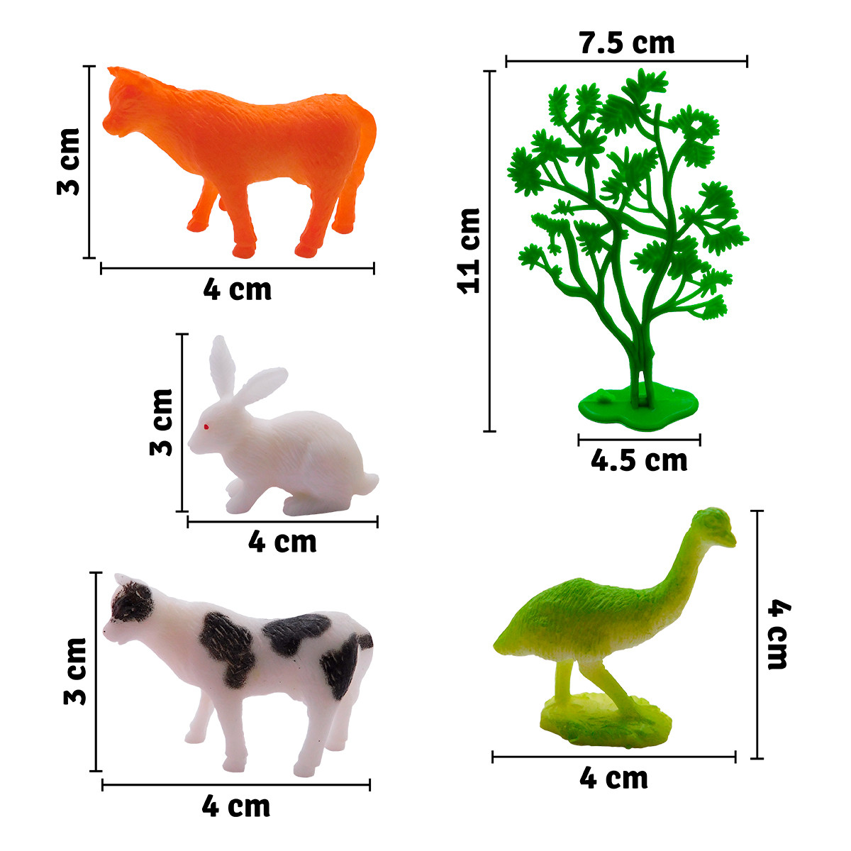 Miniatura 3 de Set Animales Granja X12 GM1911-118